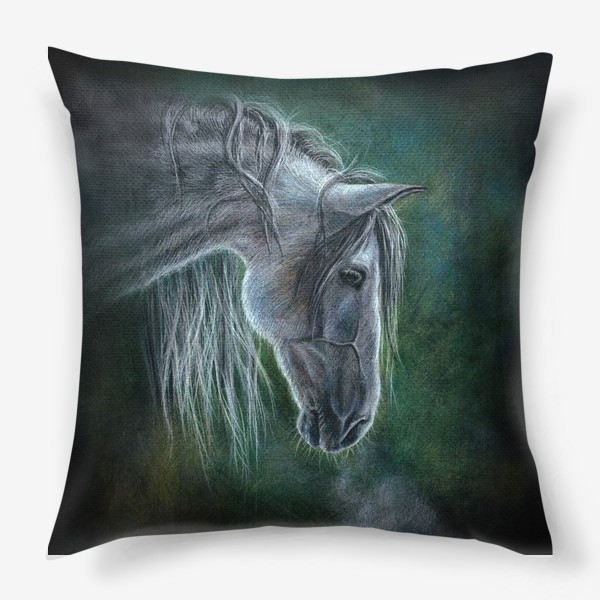 Подушка «Серая Лошадь. Grey Horse»