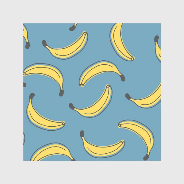 Скатерть «Бананы на голубом фоне»