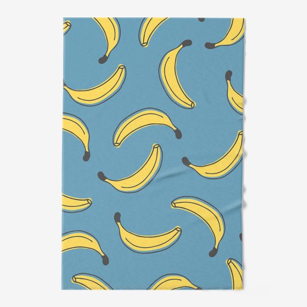 Полотенце «Бананы на голубом фоне»
