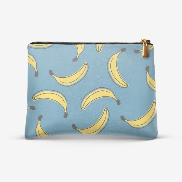 Косметичка «Бананы на голубом фоне»