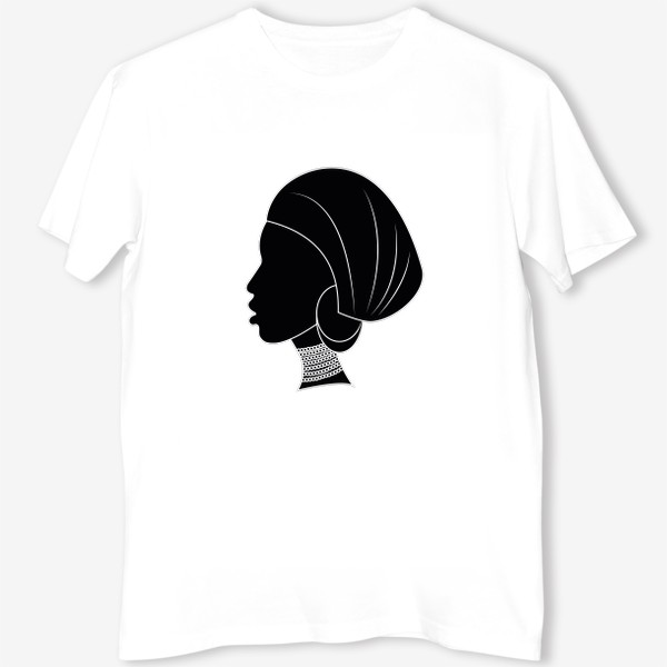 Футболка &laquo;Девушка. Африка. Черно-белое&raquo;