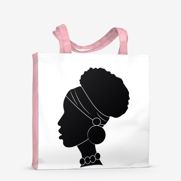 Сумка-шоппер «Девушка. Африка. Черно-белое»