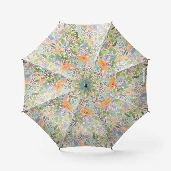 Зонт «Оранжевый цветок. (паттерн)»