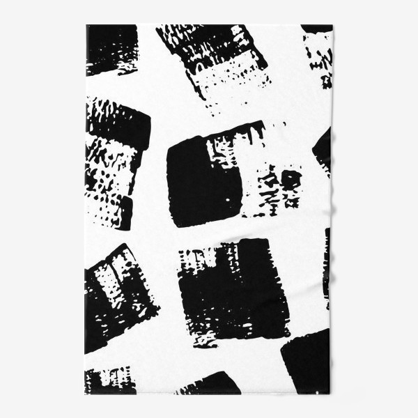 Полотенце «Черные отпечатки»