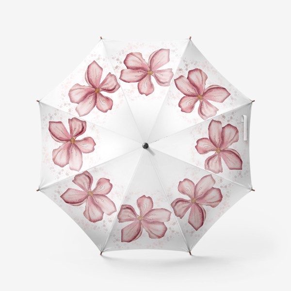 Зонт «Цветок сакуры акварелью. Вишня»