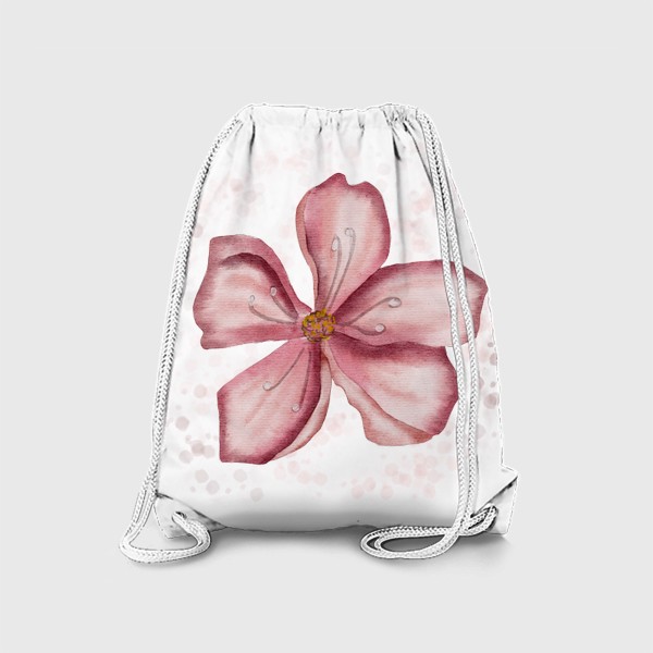 Рюкзак «Цветок сакуры акварелью. Вишня»