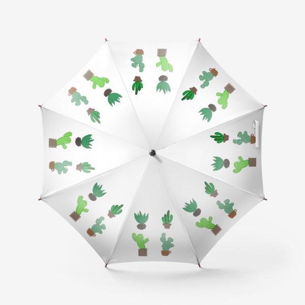 Зонт «Кактусы в горшочках»
