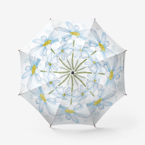 Зонт «Белые ромашки акварельные»