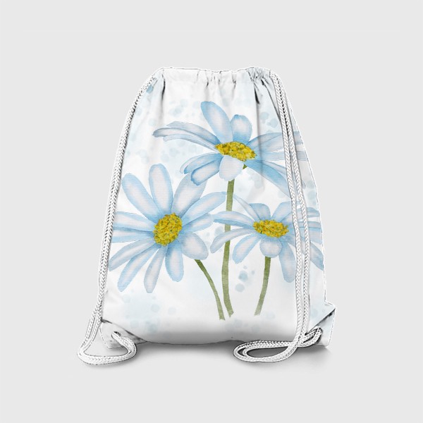 Рюкзак «Белые ромашки акварельные»