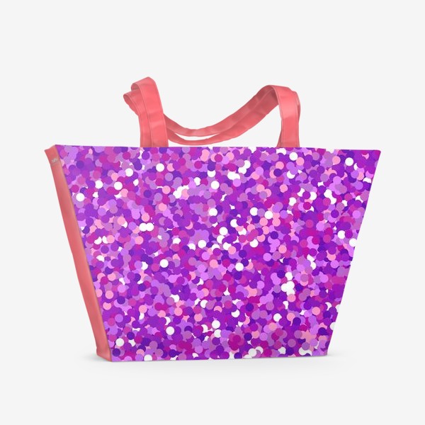Пляжная сумка «Фиолетовое конфетти»