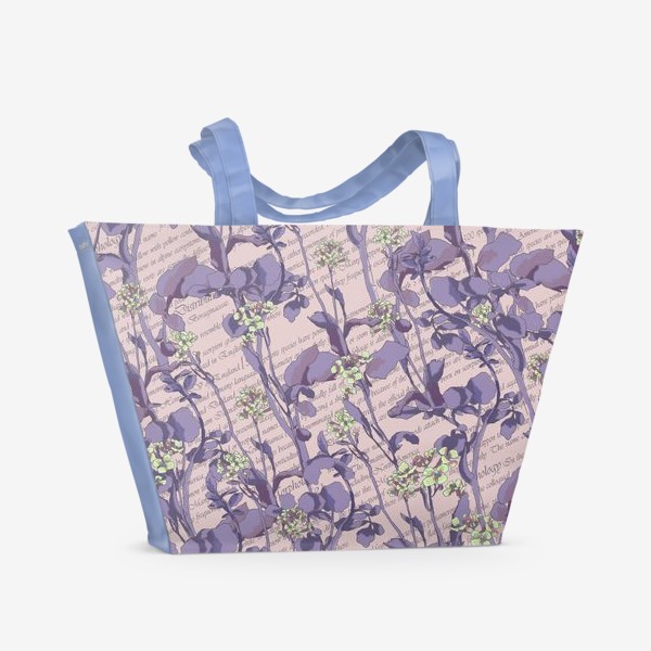 Пляжная сумка «Вечерние цветы»