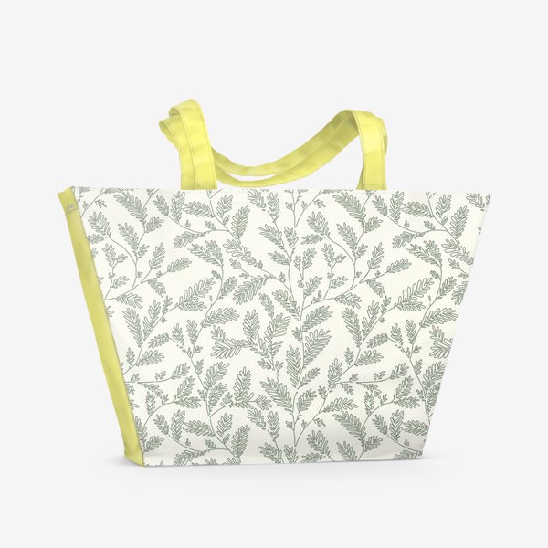 Пляжная сумка «Листья и ветви»