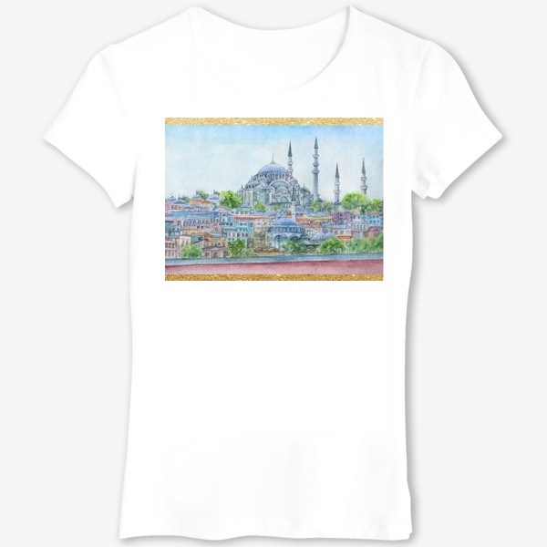 Футболка «Турция, город Стамбул, Мечеть Сулеймание , ислам»