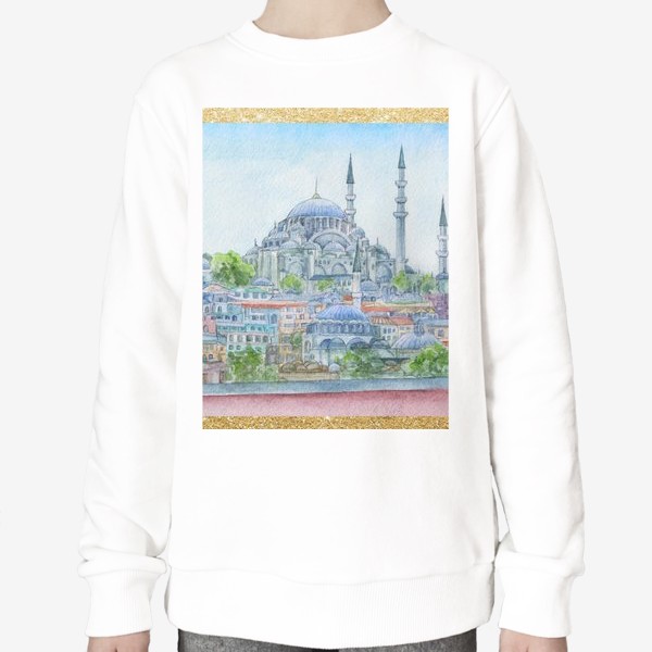 Свитшот «Турция, город Стамбул, Мечеть Сулеймание , ислам»