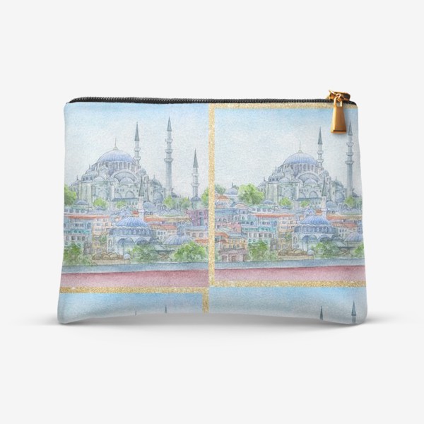 Косметичка «паттерн Турция, город Стамбул, мечеть Сулеймание, ислам»