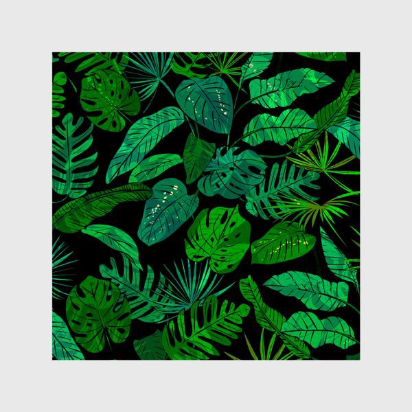 Шторы «тропические листья пальма»
