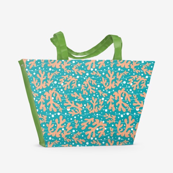 Пляжная сумка «Кораллы и море »