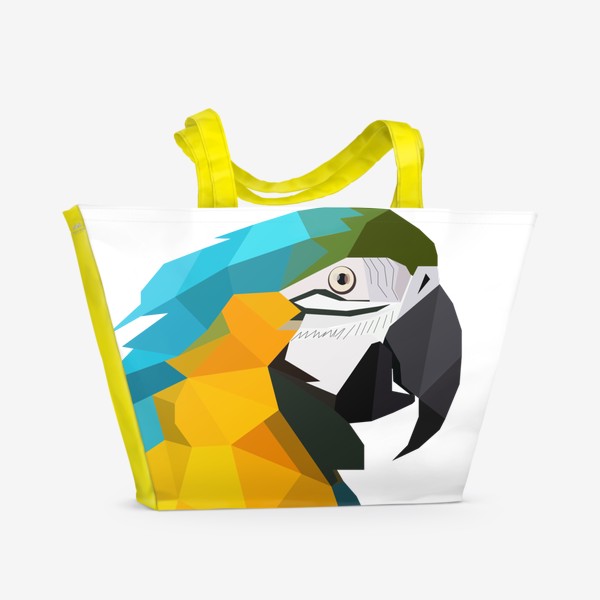 Пляжная сумка «Попугай Ара, Природа Бразилии, Птицы»