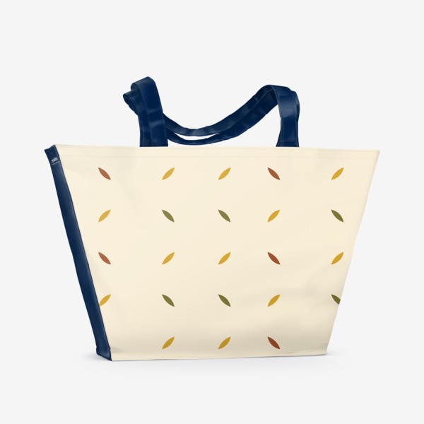 Пляжная сумка «Геометрия листочки »