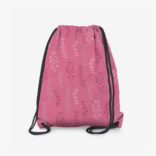 Рюкзак «Веточки на розовом фоне»