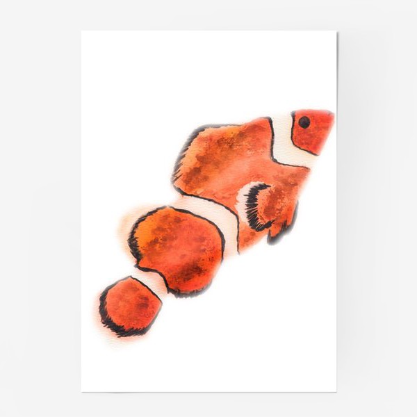 Постер «Рыба акварелью»