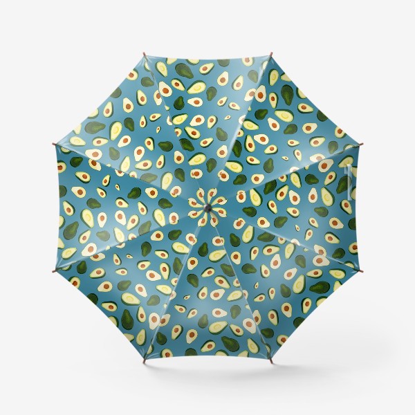 Зонт «Авокадо на синем фоне»