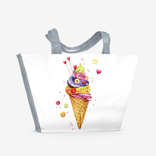 Пляжная сумка «Восхитительное мороженное»