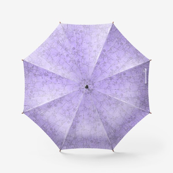 Зонт «Violet_line_flowers»