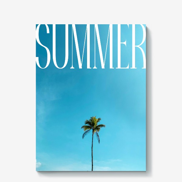 Холст «Summer. Лето. Пальма»