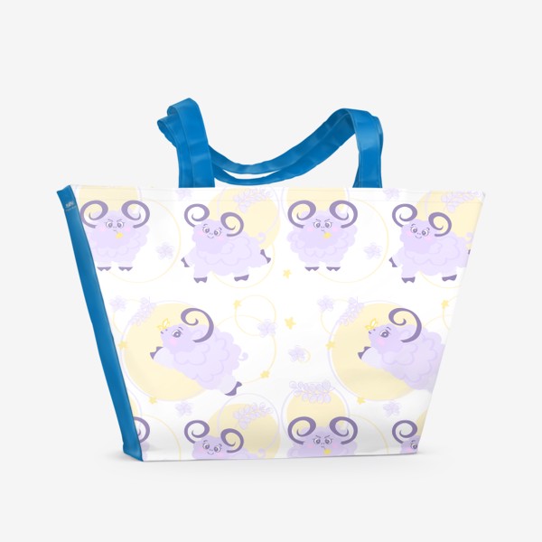 Пляжная сумка «Овечка/барашек — подарок для детей и овнов»