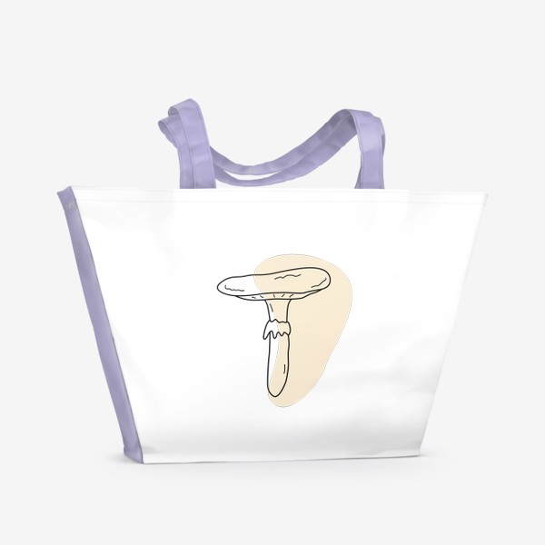 Пляжная сумка «Контурный гриб»