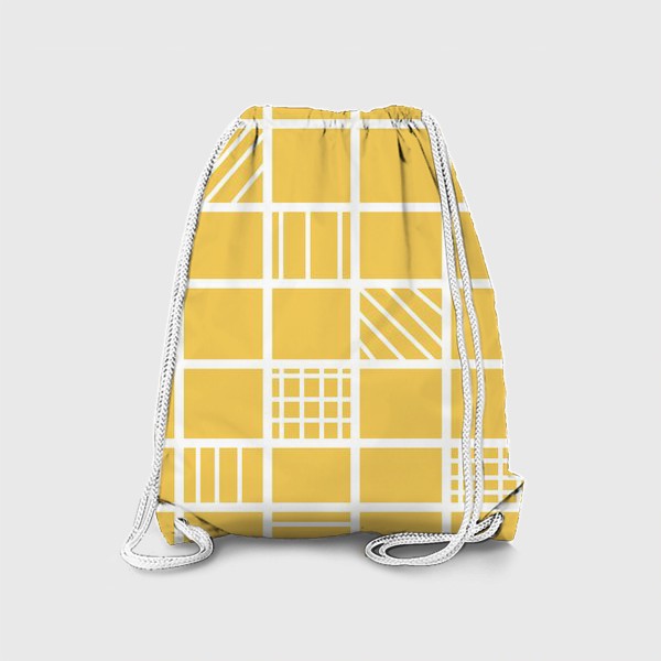 Рюкзак «Геометрический узор на жёлтом фоне»