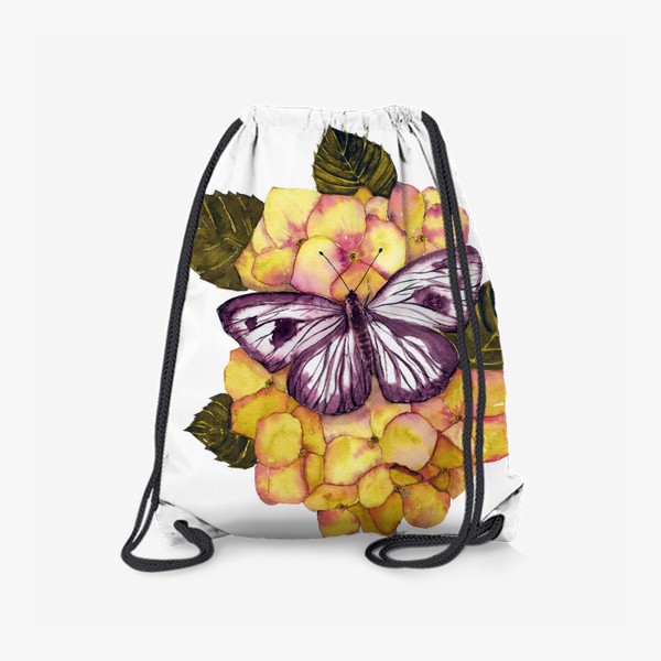Рюкзак «Гортензия и бабочка»