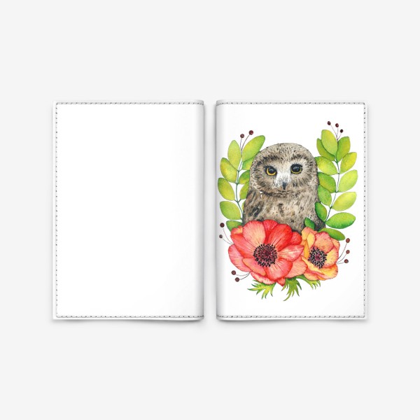 Обложка для паспорта «Совушка»