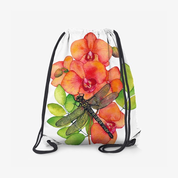 Рюкзак «Орхидея и стрекоза»