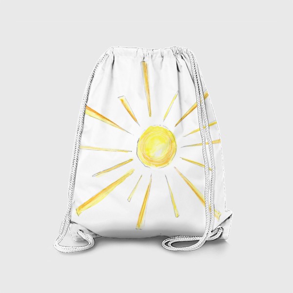 Рюкзак «Солнце с лучами, детский принт»