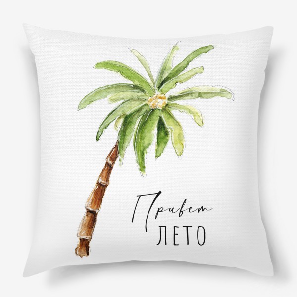 Подушка «Пальма с кокосами»