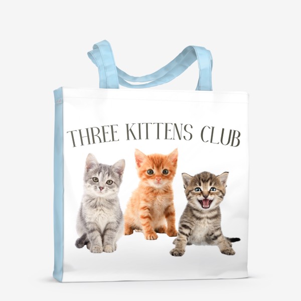 Сумка-шоппер &laquo;Three Kittens Club. Клуб Трех Котят. Кошка. Кот.&raquo;