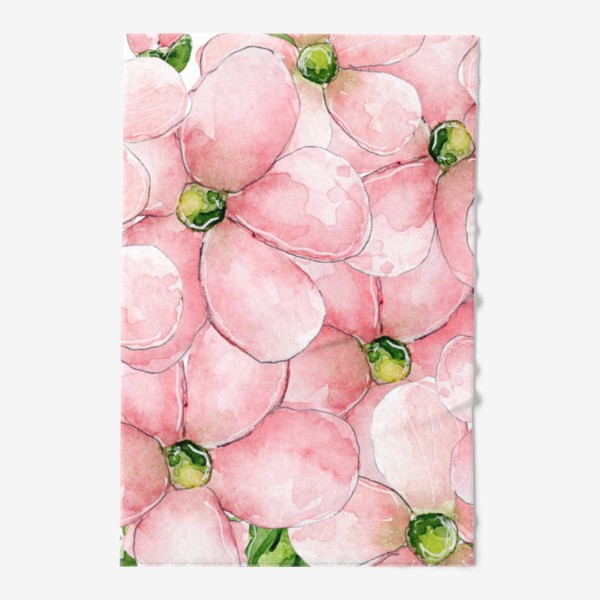 Полотенце «Сердце из розовых цветов»