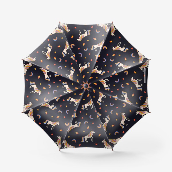 Зонт «Радужный единорог»