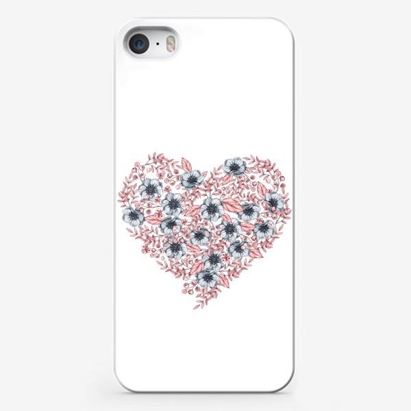Чехол iPhone «Сердце из цветов и ягод»