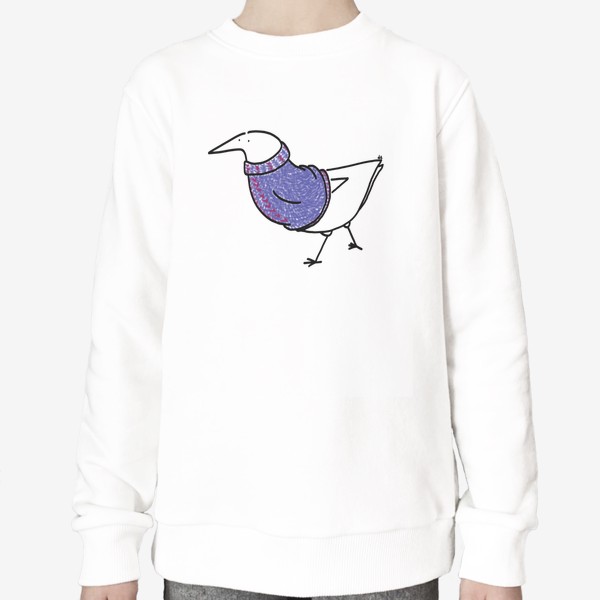 Свитшот «Птичка в свитере. »