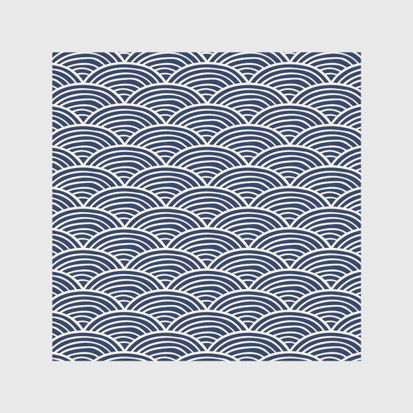 Скатерть «Абстрактный узор волны синие линии »