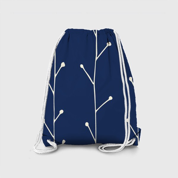 Рюкзак «Веточки на синем фоне»