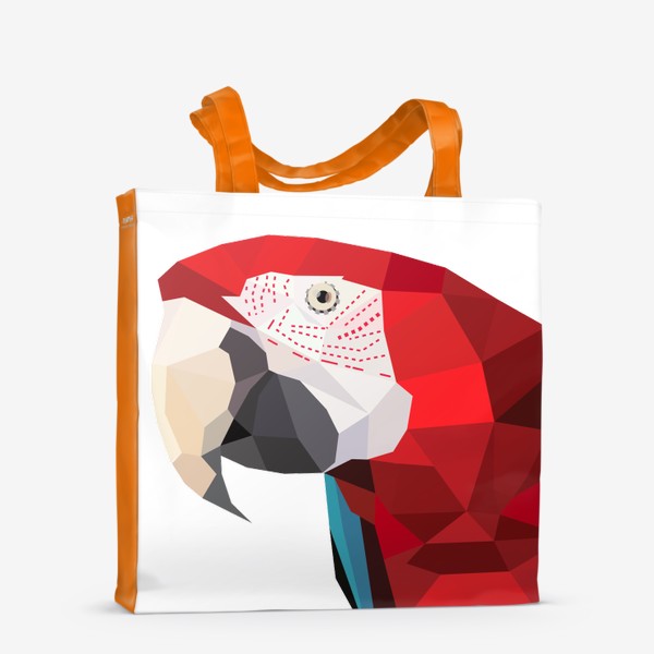 Сумка-шоппер «Попугай ара, Красный ара, Экзотические птицы»