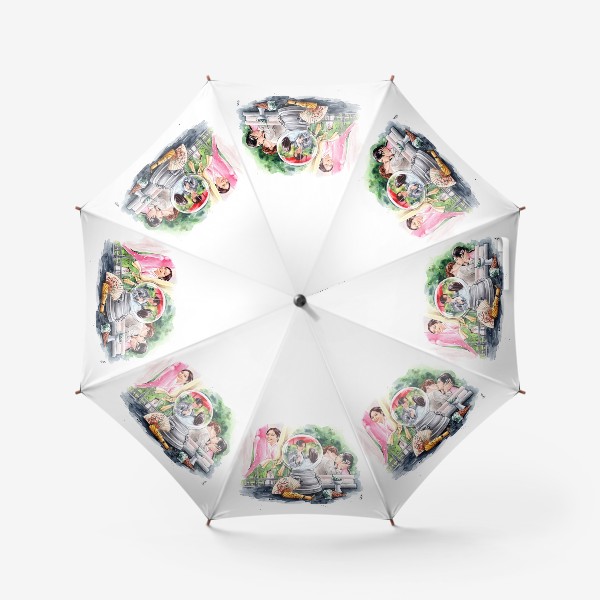 Зонт «сказание о кумихо»