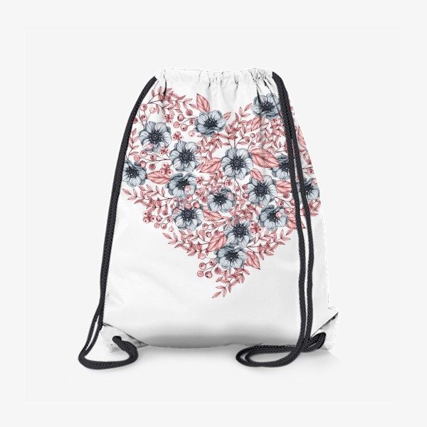 Рюкзак «Сердце из цветов и ягод»