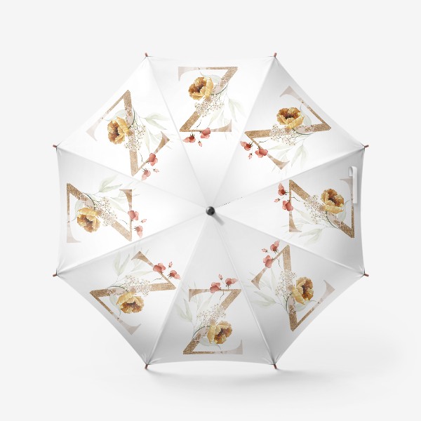 Зонт «Буква Z в цветах»