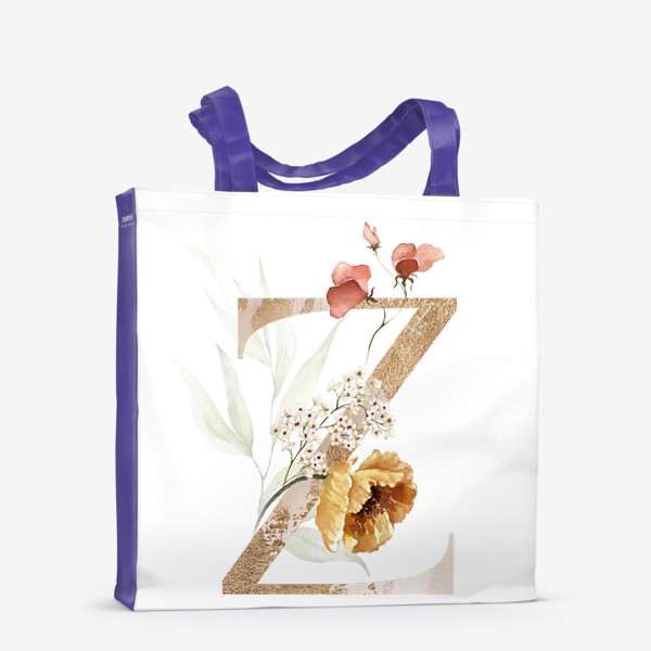 Сумка-шоппер «Буква Z в цветах»