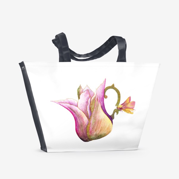 Пляжная сумка «Молочник-тюльпан»